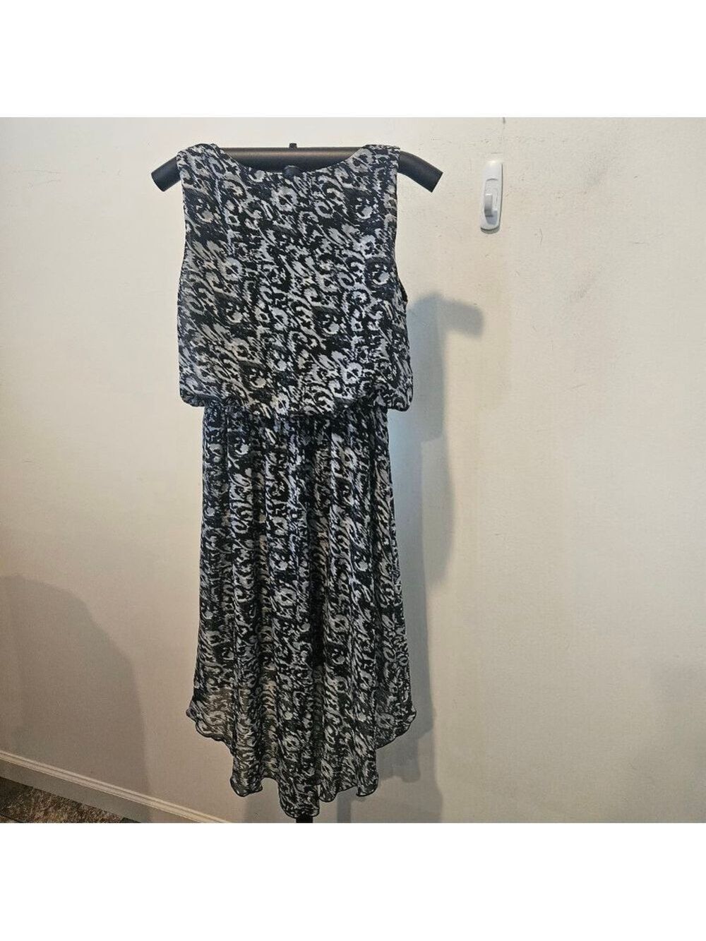 Women's Marc New York Marc New York High-Low Dress Size S Black & White - Picture 6 of 8